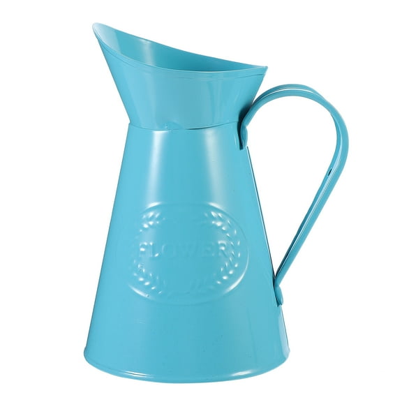 Guangmc Rustic Metal Vase Pitcher Shabby Chic Flowerpot