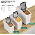 thumbnail image 6 of DEXTRUS White Polyethylene Terephthalate Airtight Ingredient Food Storage Containers, 6 of 6