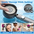 thumbnail image 6 of Handheld Filtered Shower Head with 59-Inch Hose, 4 Water Modes, 5 Filters, Wall Holder and Chlorine Removal, Grey, 6 of 9