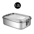thumbnail image 1 of 1 Pce Récipient à Lunch en Acier Inoxydable 1200ml Bento Récipient Alimentaire Sn..., 1 of 2