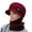 Red, variant on LEKODE Hat Scarf Set for Women Warm Sets for Women Neck Cover for Women Mens Workout Gloves Women Gloves Safety Gloves for Men Womens Winter Hat Dark Blue One Size