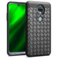thumbnail image 2 of GSA Basket Weave Textured Hybrid Case for Moto G7 Power & Supra Black, 2 of 2