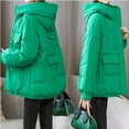 thumbnail image 6 of Spring Savings Clearance Lindreshi Winter Coats for Women Clearance Women Short Hooded Zippers Loose Long Sleeve Bomber Warm Blouse Coat Jackets, 6 of 6