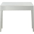 thumbnail image 3 of Console Table Silver Finish Marble Top 40 Inch Entryway Table with Drawers, 3 of 7