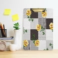 thumbnail image 5 of FMSHPON Summer Yellow Flowers Clipboard Hardboard Wood Nursing Clip Board and Pull for Standard A4 Letter 13x9 inches, 5 of 7