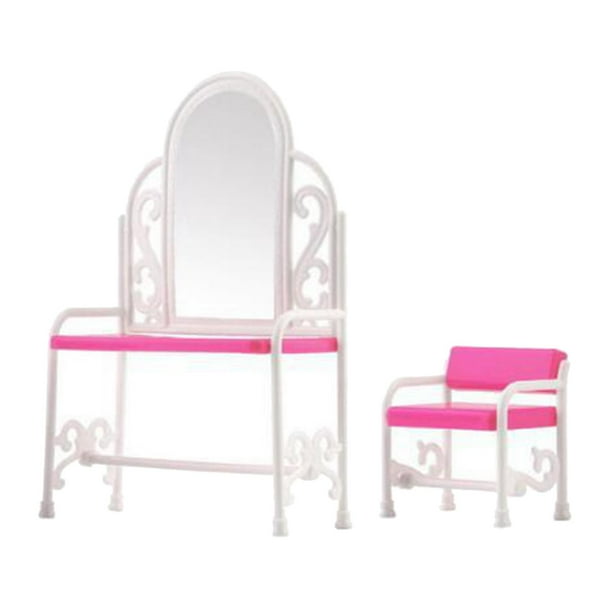 Tocador de maquillaje para , decoración de para muebles de dormitorio en miniatura, regalos
