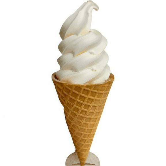 SP12950 Vanilla Ice Cream Waffle Cone Cardboard Cutout Standup Standee