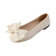 thumbnail image 2 of longantii Women's Ballet Flats Dress Ballet Shoes Slip on for Office Work Comfortable Shoes White, 2 of 5