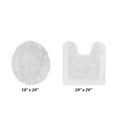 thumbnail image 2 of Better Trends 2 Piece Premium Bathroom Rug Set 100% Cotton Soft Tufted Reversible Bath Rug Water absorbent Bath Mat for Bathroom Shower and Tub Use, Edge Collection White (18" x 20" | 20" x 20"), 2 of 4