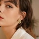 thumbnail image 4 of Pendientes de oro para las mujeres Pendientes de moda de alta gama para las mujeres, 4 of 5
