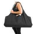 thumbnail image 1 of Large Yoga Mat Bag | Large Yoga Mat Carry With Side Pockets | Fits Most Mat Sizes Black, 1 of 4