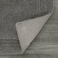 thumbnail image 7 of Jean Pierre New York Lydia Border 100% Cotton Bath Mat - Non-Slip Bath Rug - Charcoal Gray- 17"x24", 7 of 7
