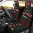 thumbnail image 2 of Sikiie Wonderful Time Christmas Car Seat Protector 2 Pack Car Seat Cushion Mat, Car Seat Covers for SUV, Truck, Van, 2 of 7