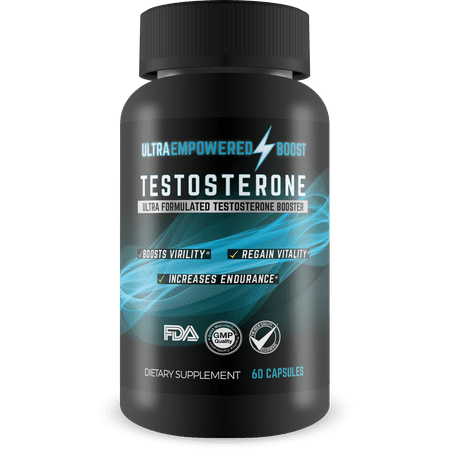 Ultra Empowered Boost - Testosterone Booster for Men - Powerful Fast Acting & Natural Formula - Support Improved Muscle Growth, Energy, Vigor, And Stamina - 30 Servings
