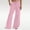 Pink, variant on Women's Wide Leg Fleece Lined Sweatpants Winter Baggy Lounge Travel Pants Fashion Outfits Joggers Clothes