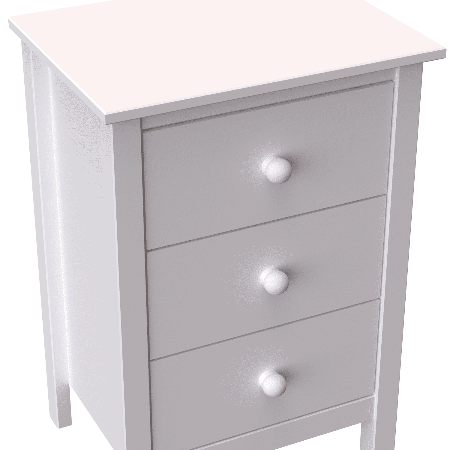 From the Tree Tall 3-Drawer Solid Wood Nightstand for Adults – Elegant Bedroom Bedside Table