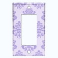 thumbnail image 5 of Metal Light Switch Plate Cover Damask Purple DAM003, 5 of 13