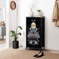 thumbnail image 6 of Mystery Dresser for Bedroom with 4 Storage Drawers Colorful Moth Perched Glowing Moons Dreamlike Blooms Dressers Chest of Drawers Steel Framed Fabric Closet Organizers for Boys Bedroom, 6 of 8