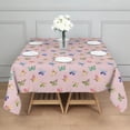 thumbnail image 3 of Pink Butterfly Colorful Wing Pattern Square Tablecloth,Waterproof Square Table Cover,Wipeable Spillproof Washable Table Cover for Home Kitchen Party Decor 60"x60"(152x152cm), 3 of 6