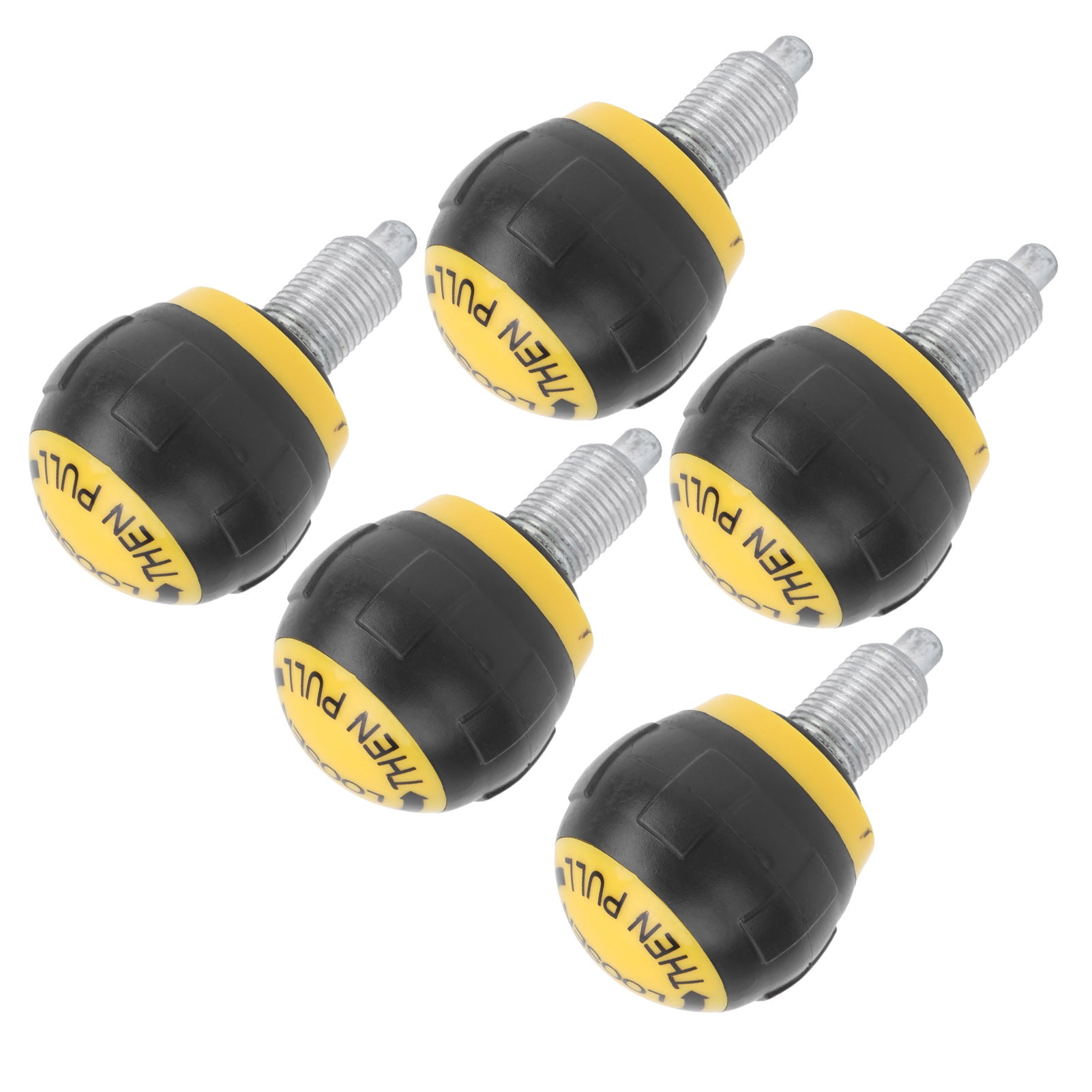 Keenso 5 Pezzi Perno A Molla Per Attrezzature Fitness, 50x45mm, Manopola M16, Giallo
