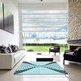 thumbnail image 6 of Ahgly Company Indoor Rectangle Patterned Deep-Sea Green Area Rugs, 7' x 10', 6 of 6