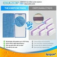 thumbnail image 3 of 5 Pack, Blue (Mop is Not Included), Reusable Wetjet Pads for Swiffer WetJet Spray Mop Kit, Washable Mop Refills, 3 of 4