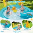 thumbnail image 4 of Gymax Inflatable Play Center w/Slide Seahorse-shaped Sprinkle for Backyard Garden, 4 of 10
