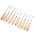 thumbnail image 3 of Spptty Art Supplies,Oil Painting Knife,10Pcs Pain Scraper Knife Stainless Steel Tooth-Shape Oil Painting Tool Art Supplies, 3 of 8