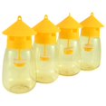 thumbnail image 1 of Paquete de 4 Trampas Reutilizables para Moscas, Moscas la Fruta Fly Catcher Outdoor, 1 of 5