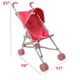 thumbnail image 4 of The New York Doll Collection Baby Doll Stroller, First Toy Stroller Unicorn, 4 of 7