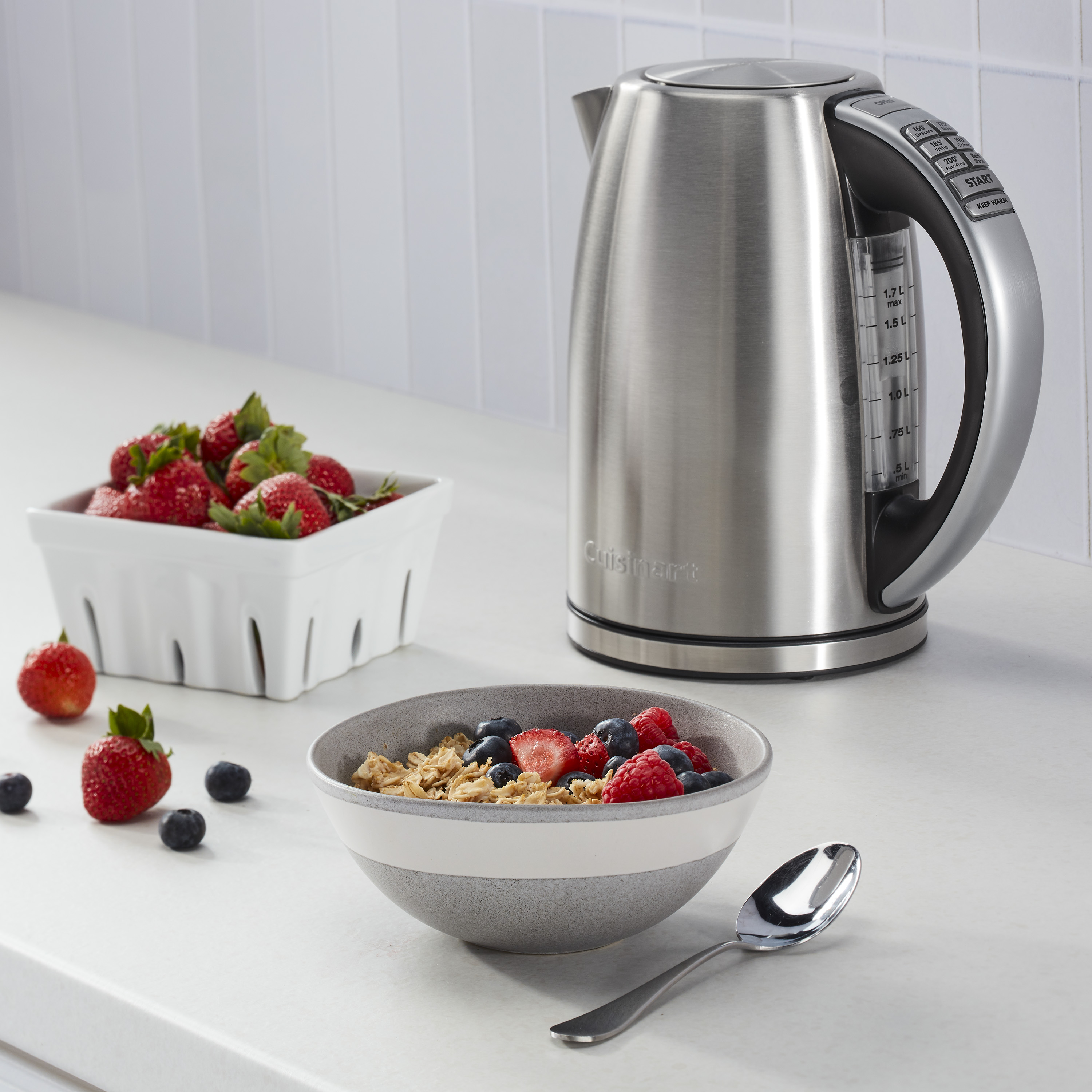 Cuisinart PerfecTemp Cordless Electric Kettle, Silver photo 2