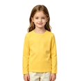 thumbnail image 2 of Kids' Long Sleeve T-Shirt Solid Base Layer Tee Casual Clothing Layering Campus Basic Shirt, 2 of 5