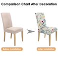 thumbnail image 7 of Rustic Butterfly Bloom Botanical Floral Dining Chair Covers Set of 4 Washable Polyester Stretch Slipcovers Removable Protector for Modern Dining Room, 7 of 7