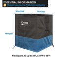 thumbnail image 3 of kayme Air Conditioner Cover for Outside Units, 600D Durable AC Cover for Outside Unit Water Snow Dust Sun Protection, Square-Fits Up to 34 x 34 x 38 inches, 3 of 7