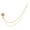 White, variant on Indian Jewelry Kundan Crystal Nose Ring Hoop Pin Stud Fake Septum Ring with Chain Nose to Ear Chain Non Piercing Body Jewelry, Red