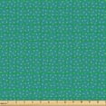 thumbnail image 2 of Ambesonne Teal Fabric by the Yard Upholstery, Abstract Sprinkles Christmas, 1 Yard, Pale Petrol Blue and Green, 2 of 5