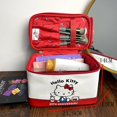 thumbnail image 2 of Hello Kitty-bolsa de cosméticos Kawaii Sanrios Anime de gran capacidad, bolso de viaje portátil de alta gama, almacenamiento para el cuidado de la piel, novedad de 2022 Fivean unisex, 2 of 2