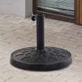 thumbnail image 2 of Outsunny Base de Support Ronde en Résine pour Parasol de Patio 29 Lb Noir, 2 of 10