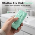 thumbnail image 3 of Portable Floss Dispenser Kit, 2026 New Refillable Dental Floss Dispenser, Floss Pick Holder, Travel Floss Picks Case for Travel, Home, Restaurant, Oral Care (Green-2pcs), 3 of 8