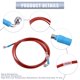 thumbnail image 3 of AN3 M10 Coche Hidráulico Freno Línea Aceite Manguera Tubería Accesorio 28° 90° rojo 220cm Unique Bargains cables de freno para deportes motorizados, 3 of 7