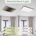 thumbnail image 5 of Beige Black Ombre Magnetic Fluorescent Light Covers for Ceiling Lights 2 x 4 Feet, Modern Gradient Abstract Art Office Classroom Kitchen Drop Ceiling Light Covers Lighting Filters Shade Panel 1 Pack, 5 of 9