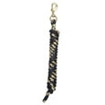 thumbnail image 3 of Weaver Poly Lead Rope W/Brass Snap Black/Purple/Ra, 3 of 8