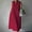 Wine Womens Sleeveless Round-Neck Dress, variant on Summer Plus Size Cotton Linen Tank Top Dress with Pockets Shopping Wear for Women Comfy Loose Casual Straight Shift Dress Sleeveless Classic Solid House Dress Boat Neck Babydoll White 14
