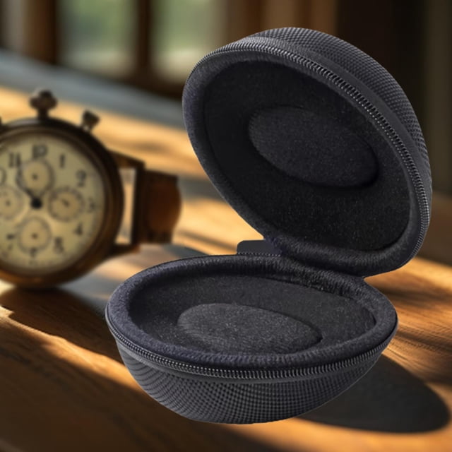 Estuche de viaje para un solo reloj, estuche para relojes inteligentes con cremallera, de almacenamiento universal versátil para relojes de pulsera.