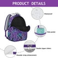 thumbnail image 4 of "Hippie Boho Print Backpack - Durable College Bookbag with Laptop Sleeve, Large Capacity for Campus, Library & Weekend Adventures", 4 of 6