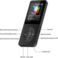 thumbnail image 2 of Bluetooth Mp3 Music Player Portable Mp4 Fm Radio External Ultra-thin Student Mp3 Recording Pen blue, 2 of 5