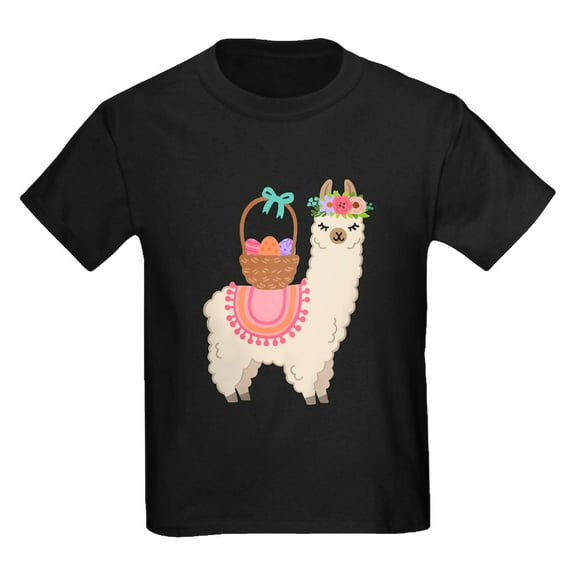 CafePress - EASTER ALPACHA T Shirt - Dark T-Shirt Kids XS-XL