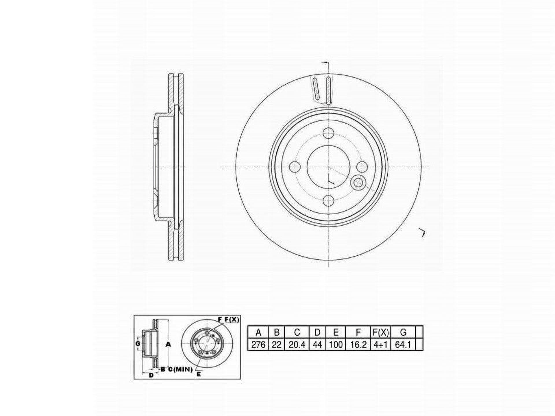 Winstop Brake Rotor, Front WS245902, Mini Cooper 2008-2006