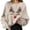Beige, variant on Christmas Sweatshirt for Men Women Long Sleeve Crewneck Loose Casual Funny Reindeer Face Graphic Sweatshirts Pullover Tops