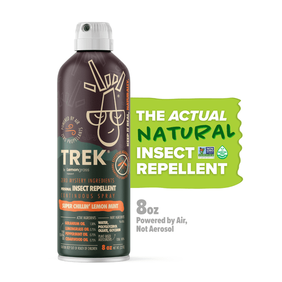 Lemongrass Farms Trek All Natural Insect Repellent, Continuous Spray, 8 oz